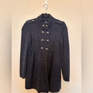 Style & Co. Navy Double Breasted Cardigan
